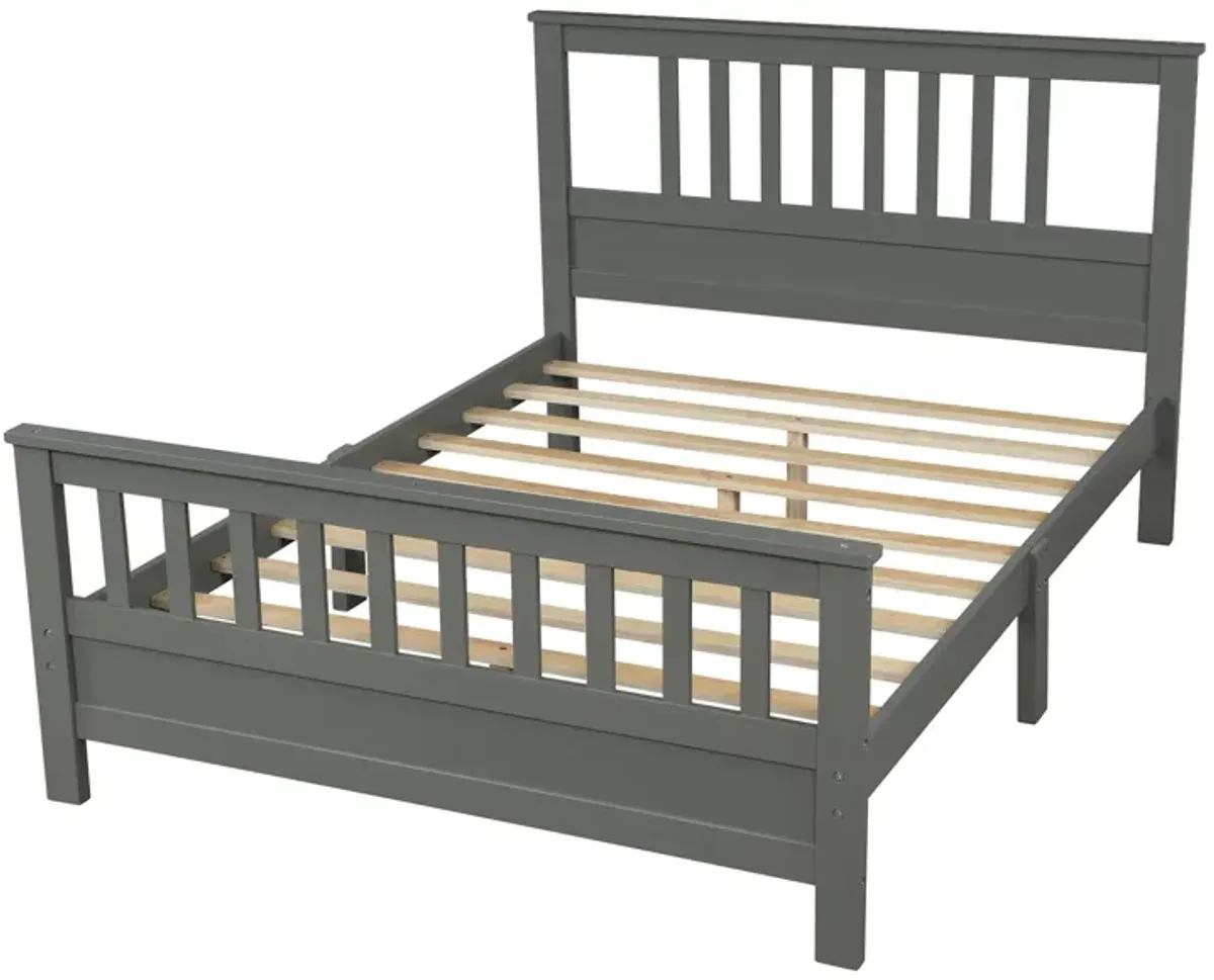 Merax Standard Platform Bed with Headboard