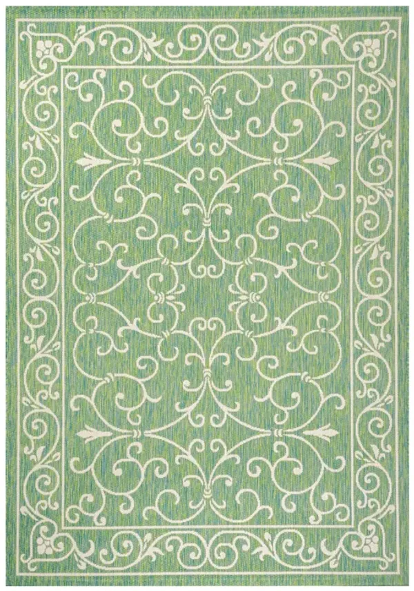 Charleston Vintage Filigree Textured Weave Indoor/Outdoor Area Rug