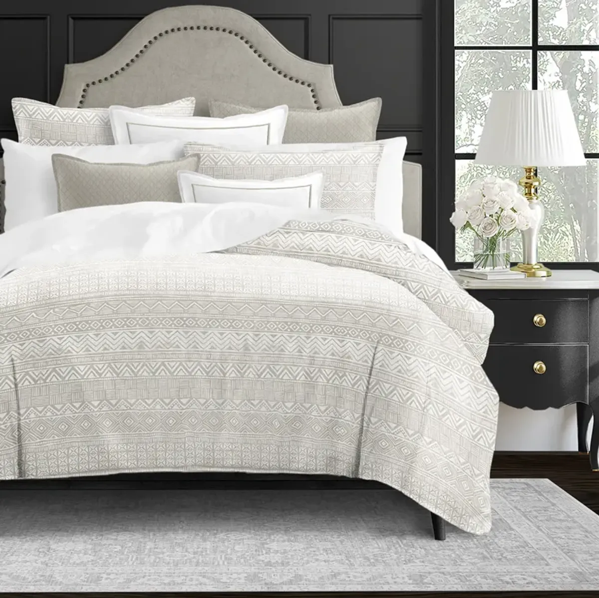 6ix Tailors Fine Linens Wethersfield Linen Duvet Cover Set