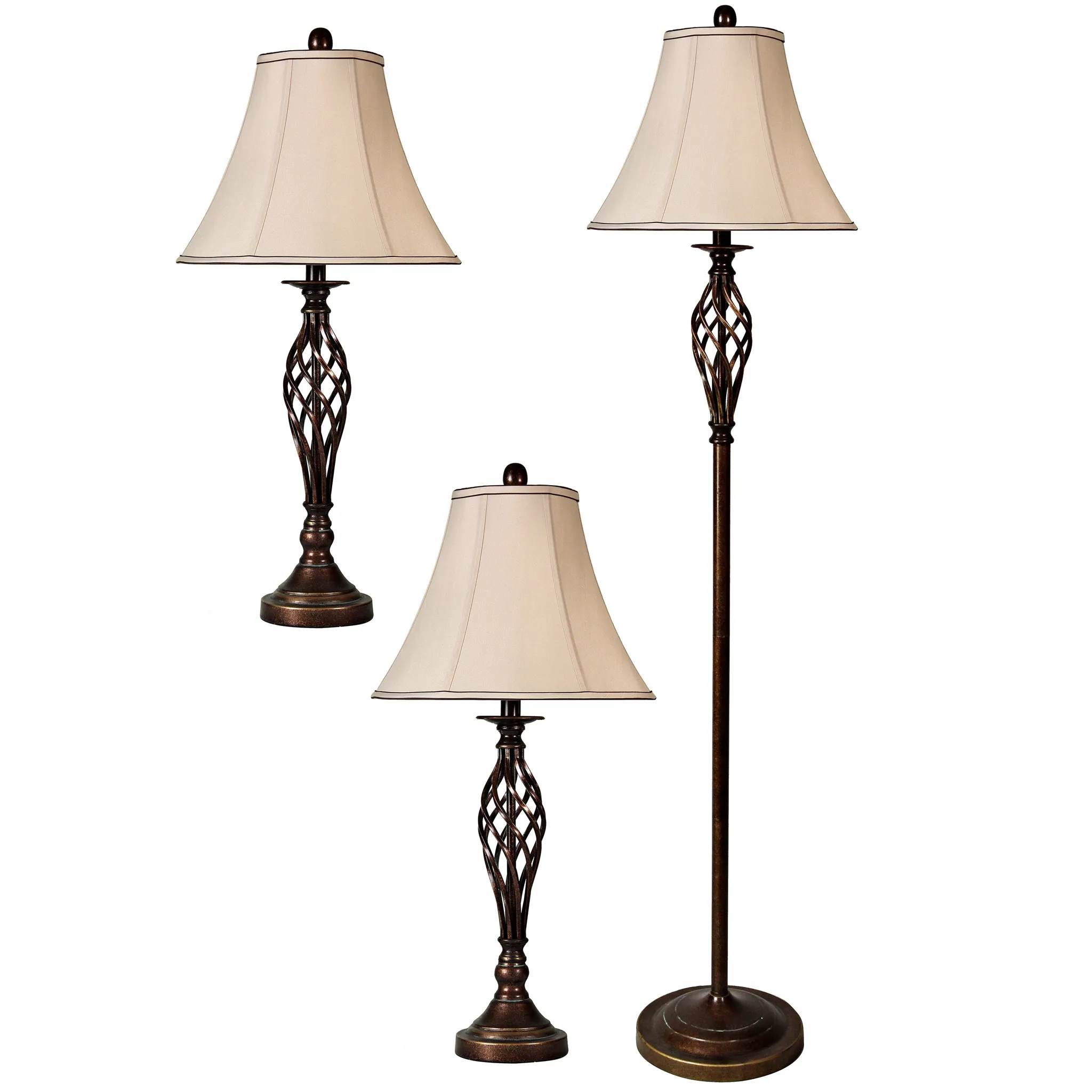 Barcley 2 Table Lamp 1 Floor Lamp