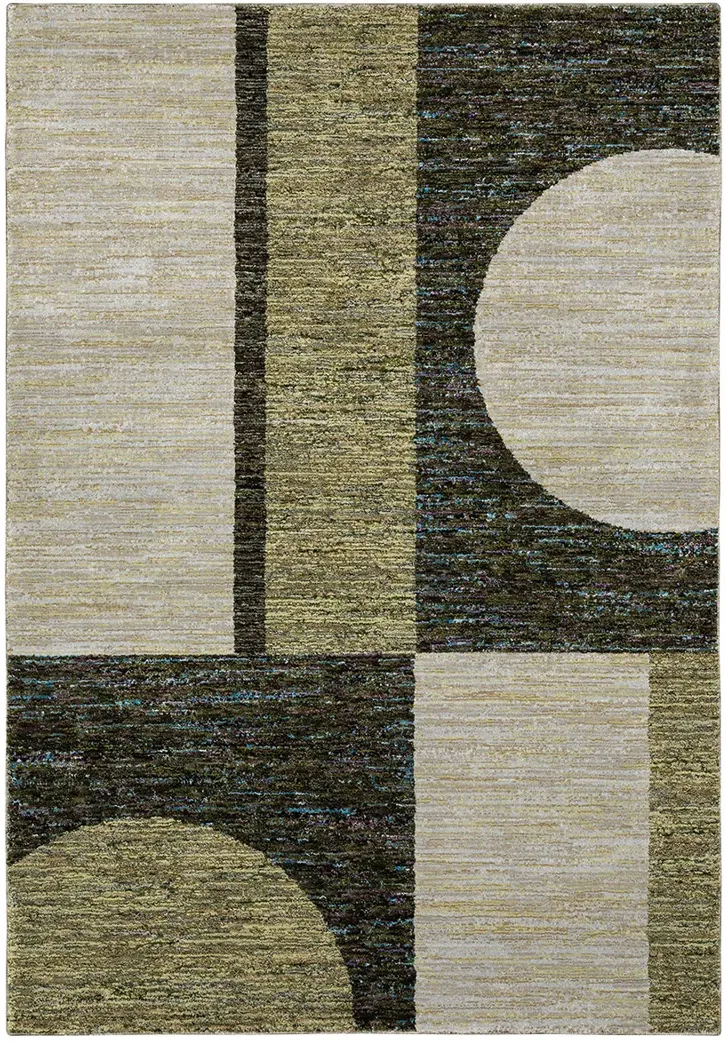 Strada 6'7" x 9'6" Green Rug