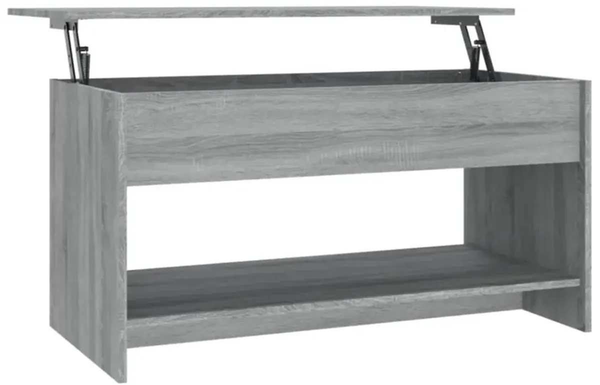 vidaXL Coffee Table Gray Sonoma 40.2"x19.7"x20.7" Engineered Wood