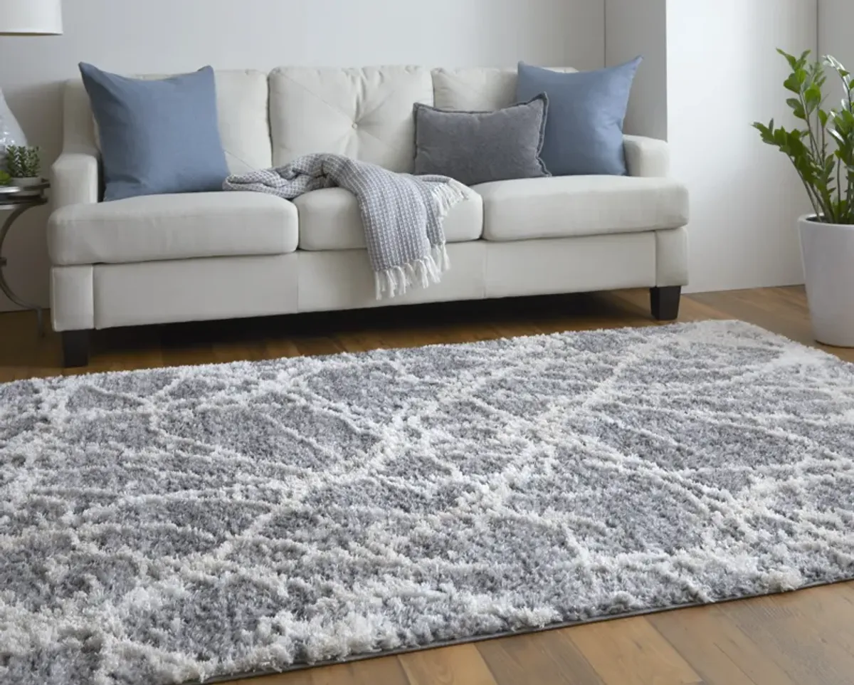 Mynka 39IDF Gray/Ivory 10' x 14' Rug