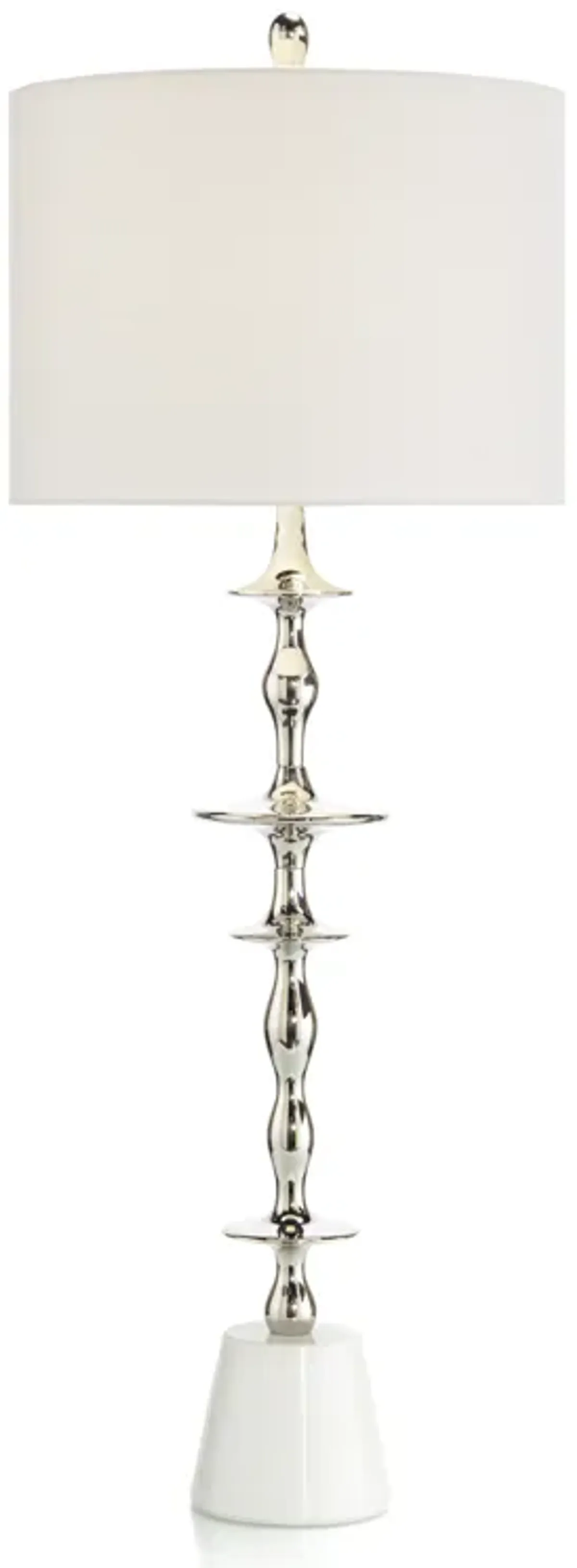 Polished Nickel Buffet Lamp