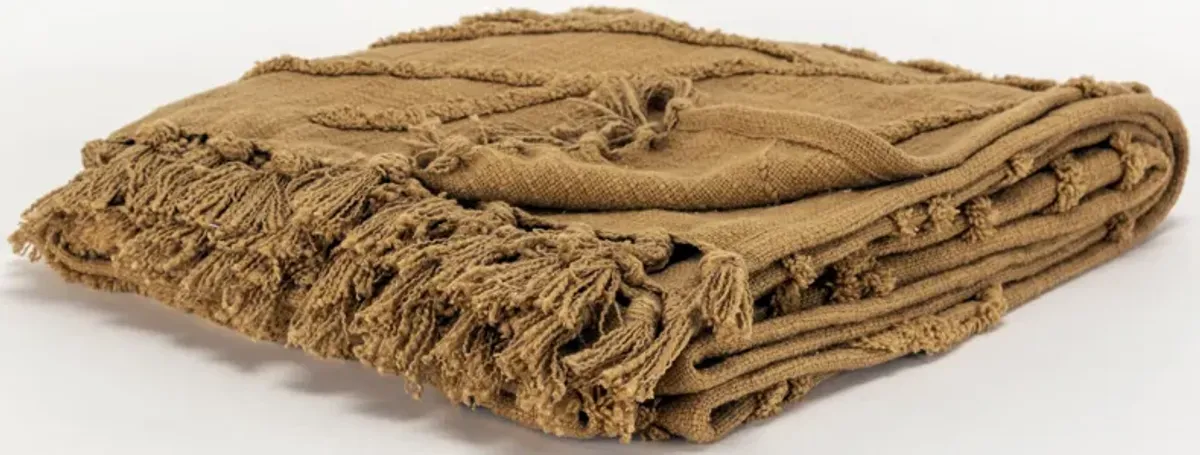 Camel 50" x 60" Throw Blanket