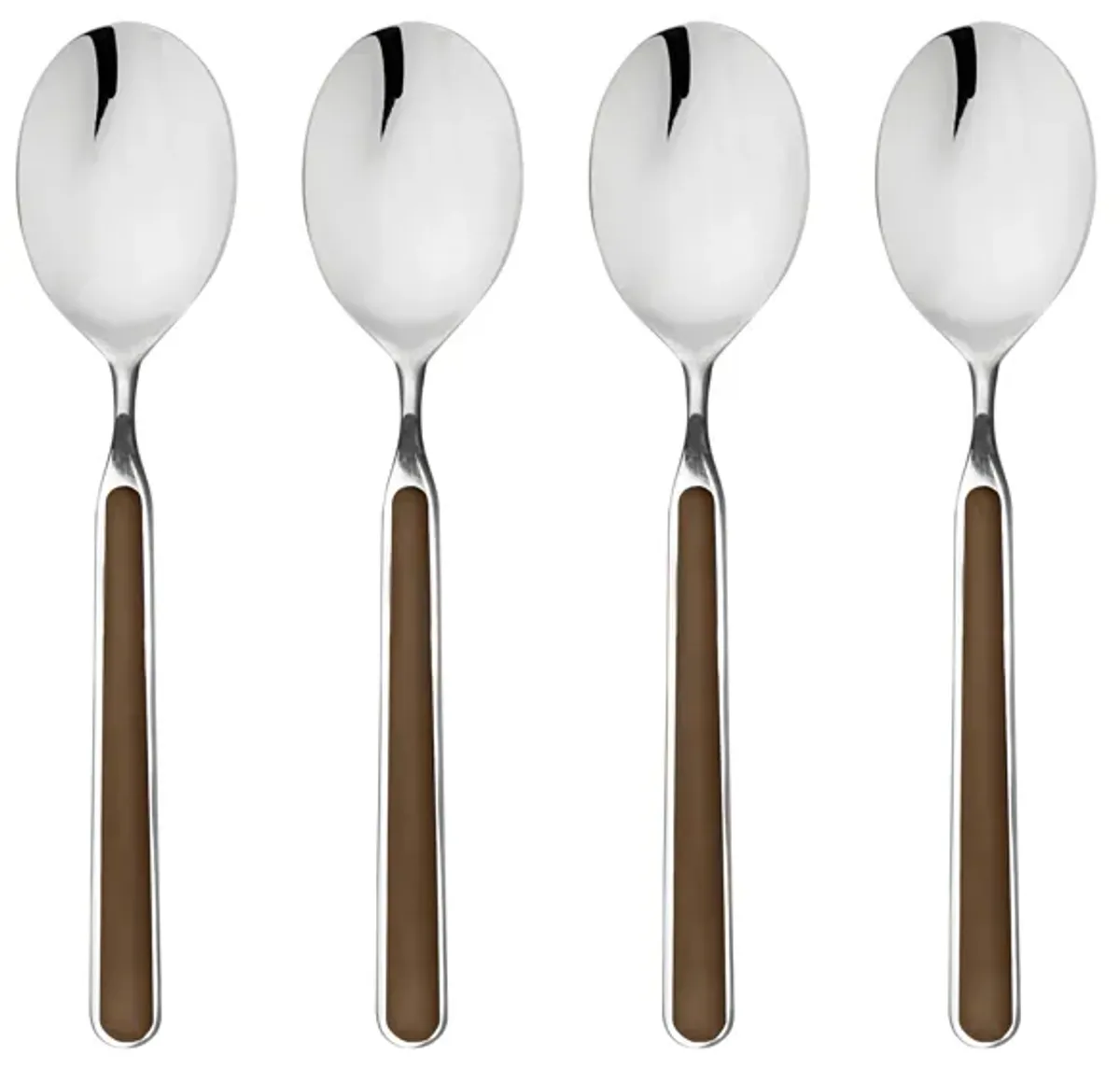 Fantasia 4-Piece American Coffee Spoon Set in Tobacco