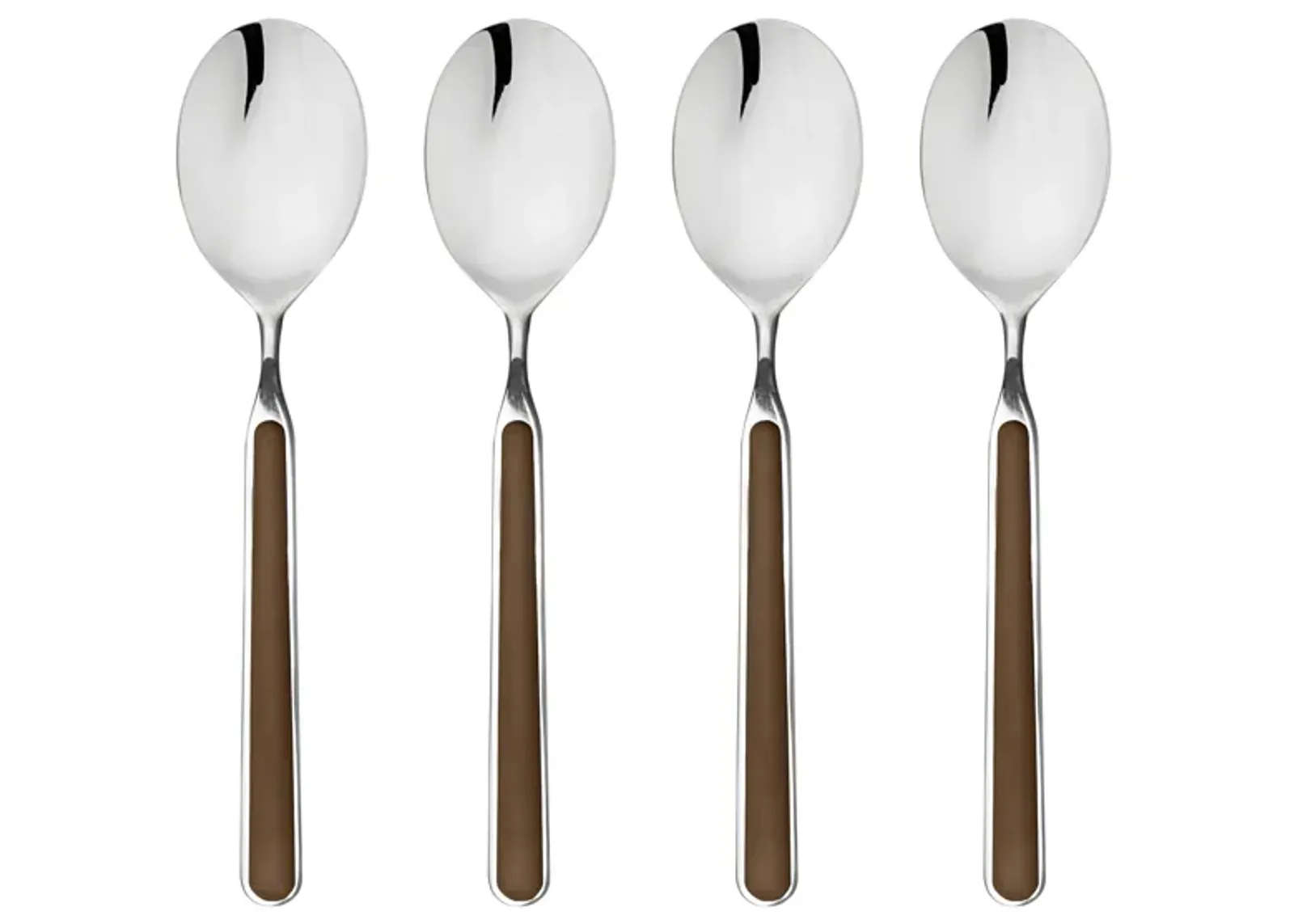 Fantasia 4-Piece American Coffee Spoon Set in Tobacco