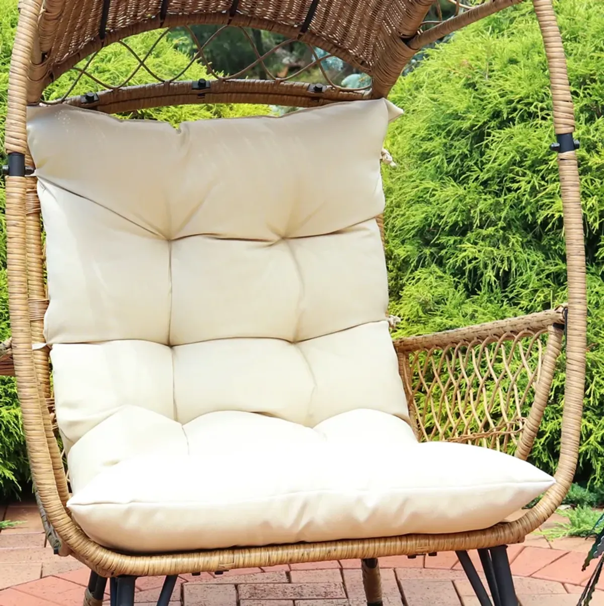 Sunnydaze Basket Chair Replacement Cushion