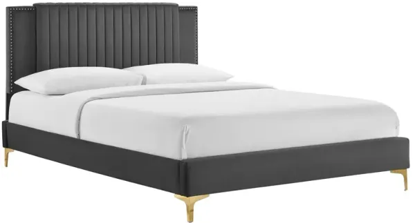 Modway - Zahra Channel Tufted Performance Velvet Full Platform Bed