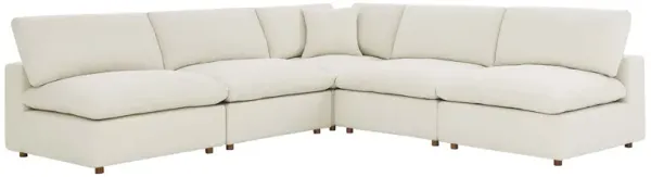 Commix Down Filled Overstuffed 5-Piece Armless Sectional Sofa