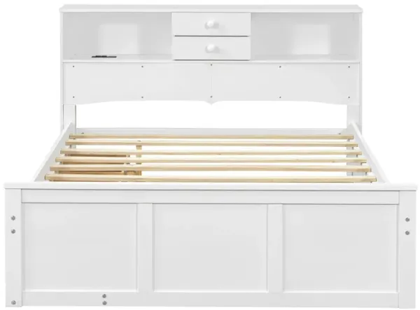 Merax Wood Platform Bed with USB Ports