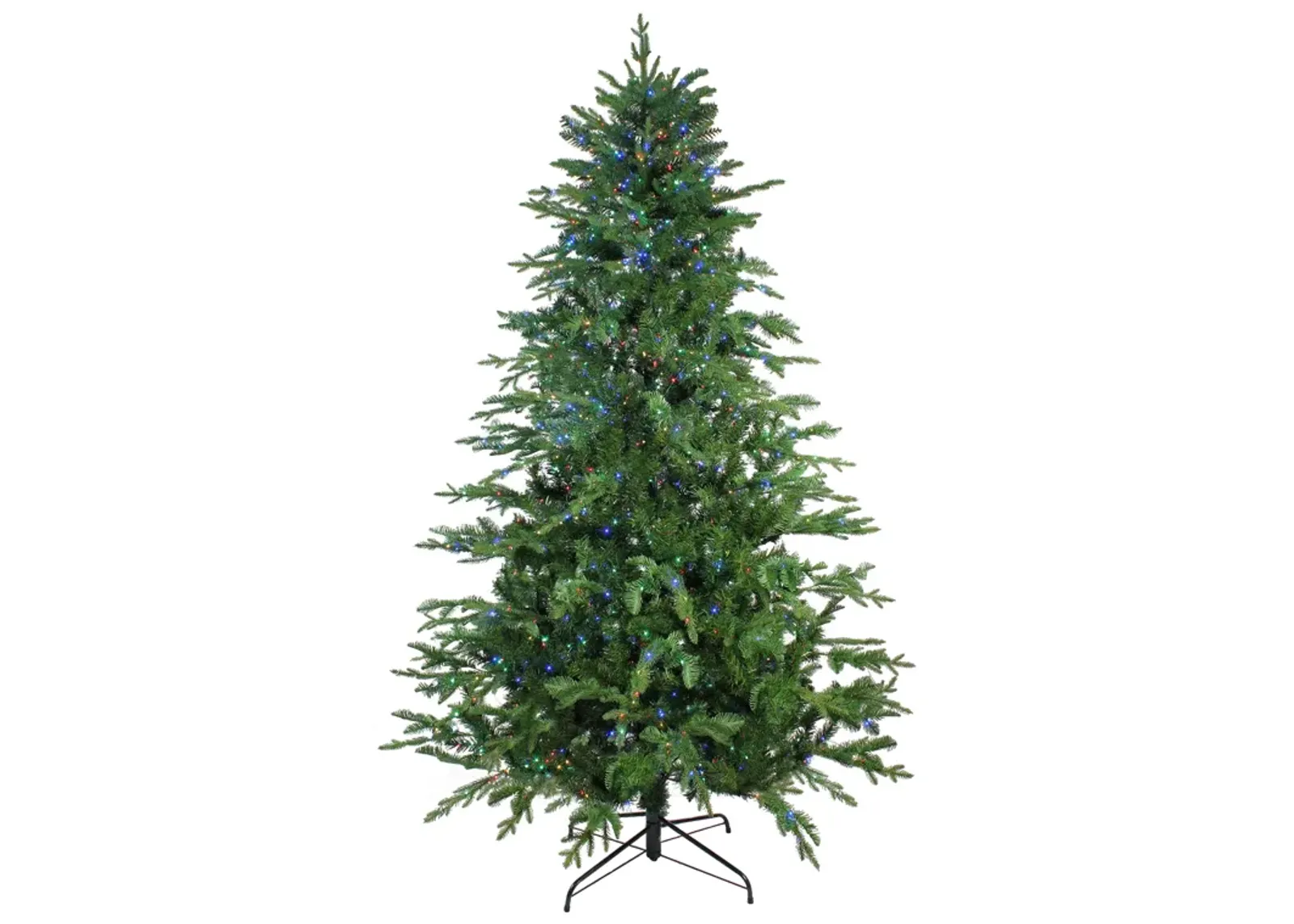 7.5' Pre-Lit Medium Ashland Sitka Spruce Artificial Christmas Tree - Multicolor LED Lights