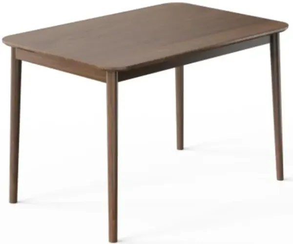 Hivvago 43.5 Inch Modern Kitchen Dining Rectangle Table with Rubber Wood Legs