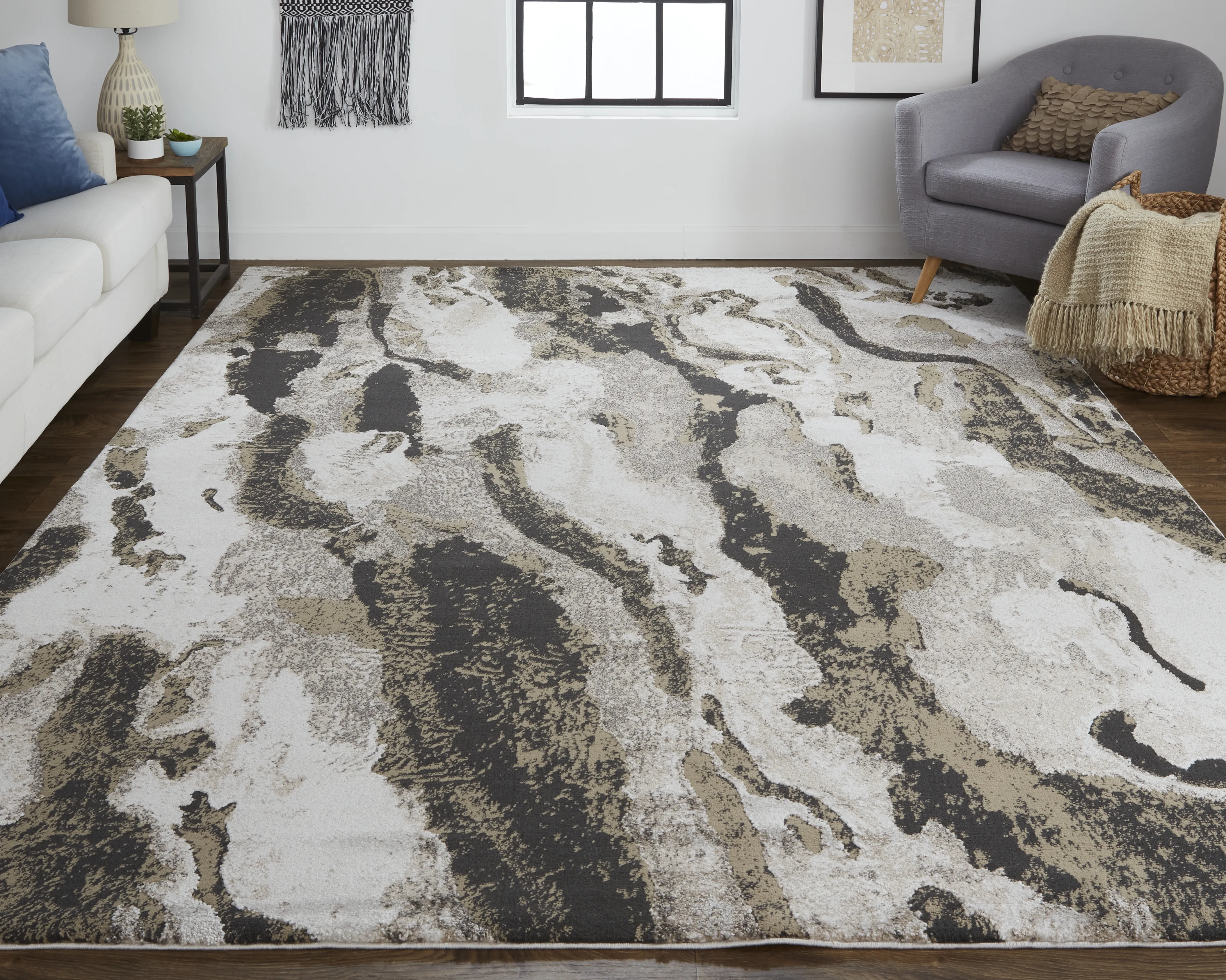 Vancouver 39FGF Ivory/Brown/Taupe 8' x 10' Rug