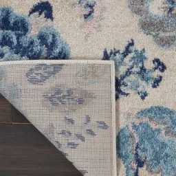 Ivory/Light Blue color