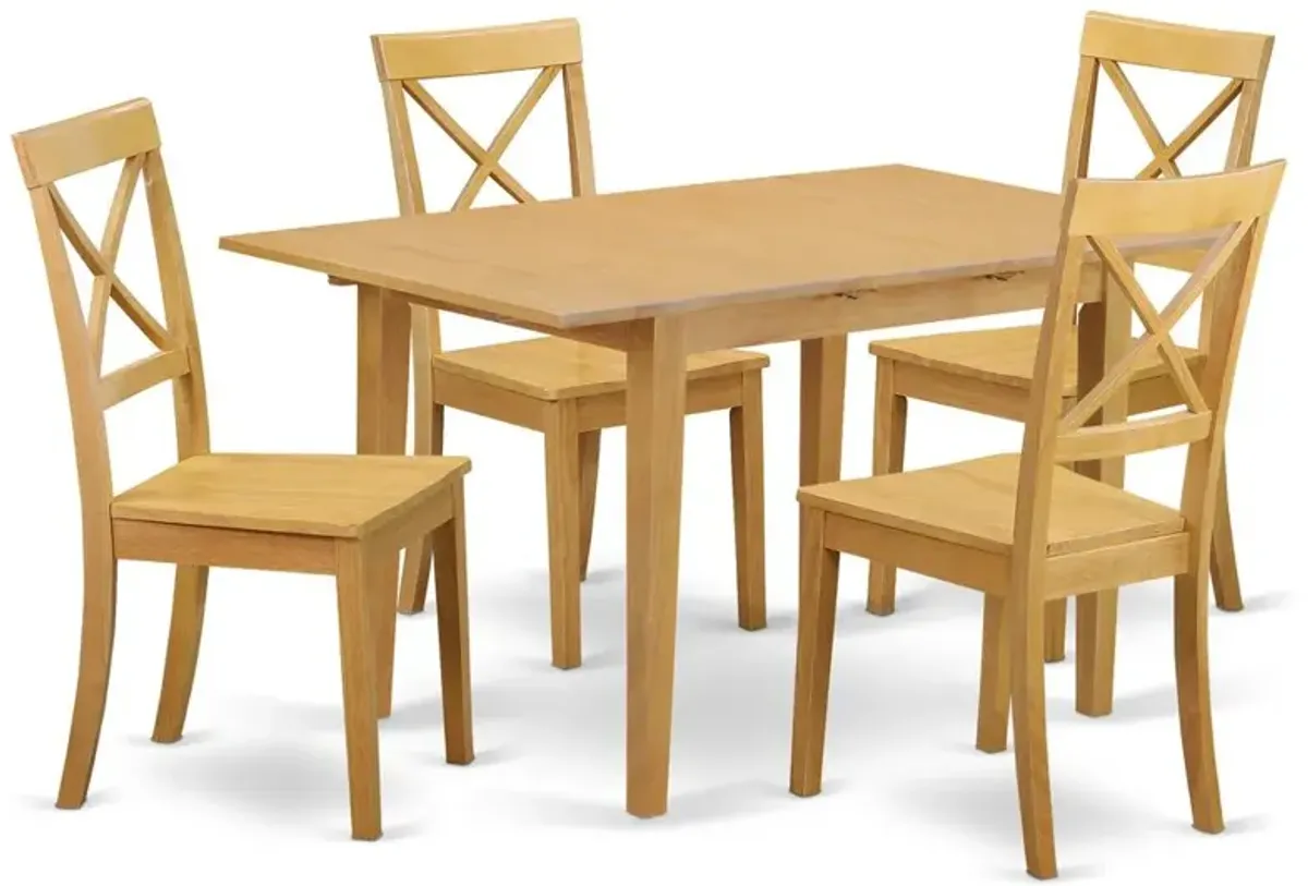 Dining Room Set Oak, NOBO5-OAK-W