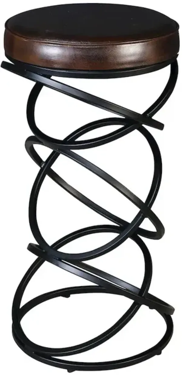 Porter Designs Polaris Leather 30 Bar Stool, Brown