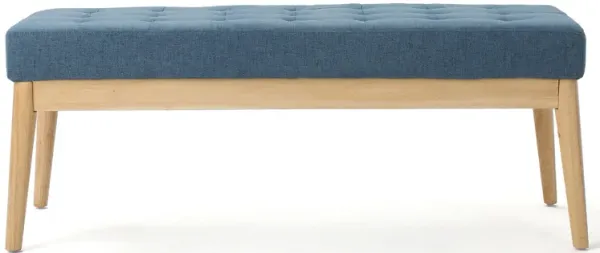Streamdale Mid-Century Modern Upholstered Bench with Button-Tufting