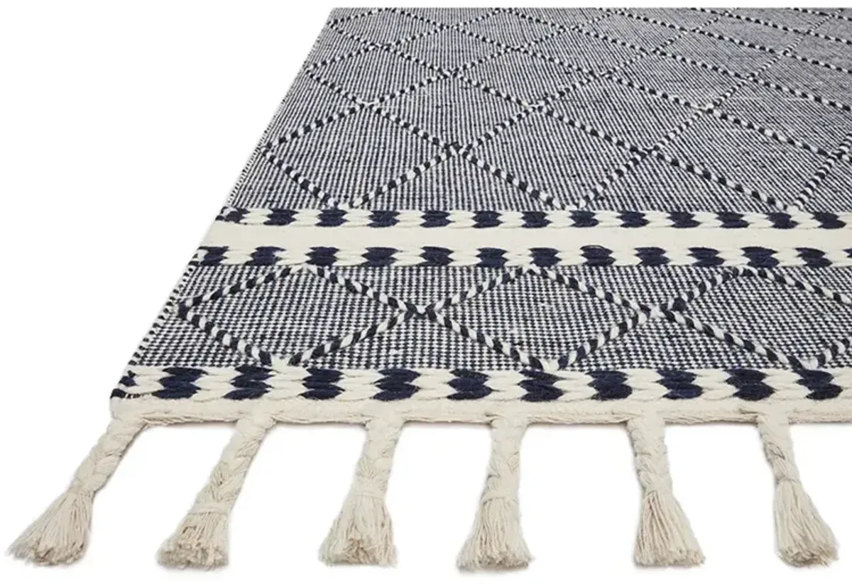 Sawyer SAW02 Navy 5' x 7'6" Rug