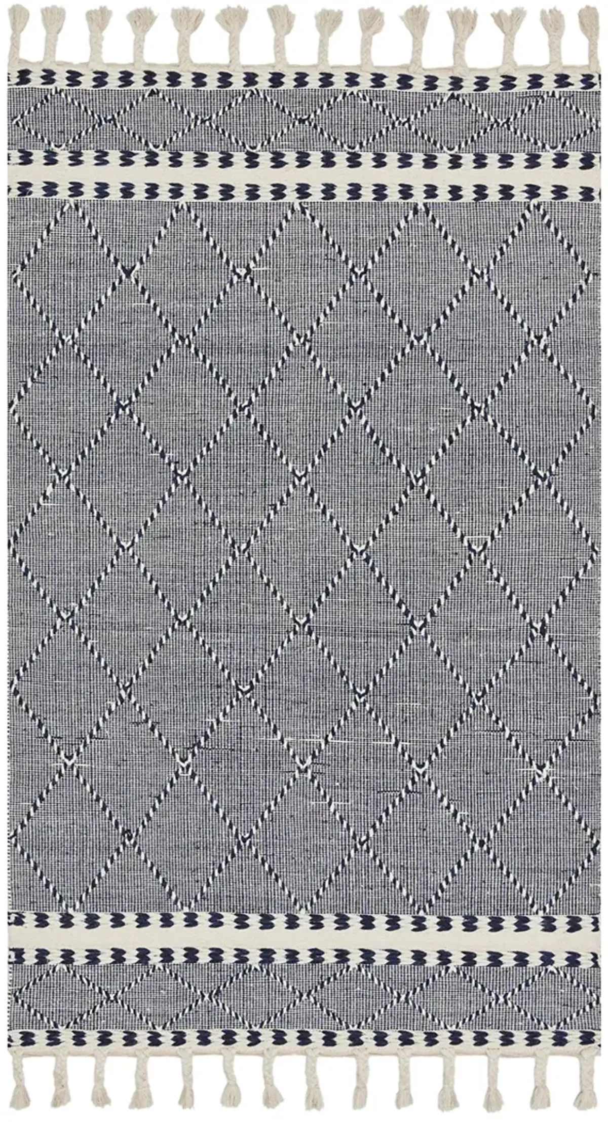 Sawyer SAW02 Navy 5' x 7'6" Rug