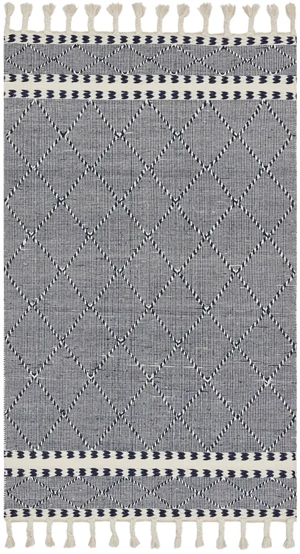 Sawyer SAW02 Navy 5' x 7'6" Rug