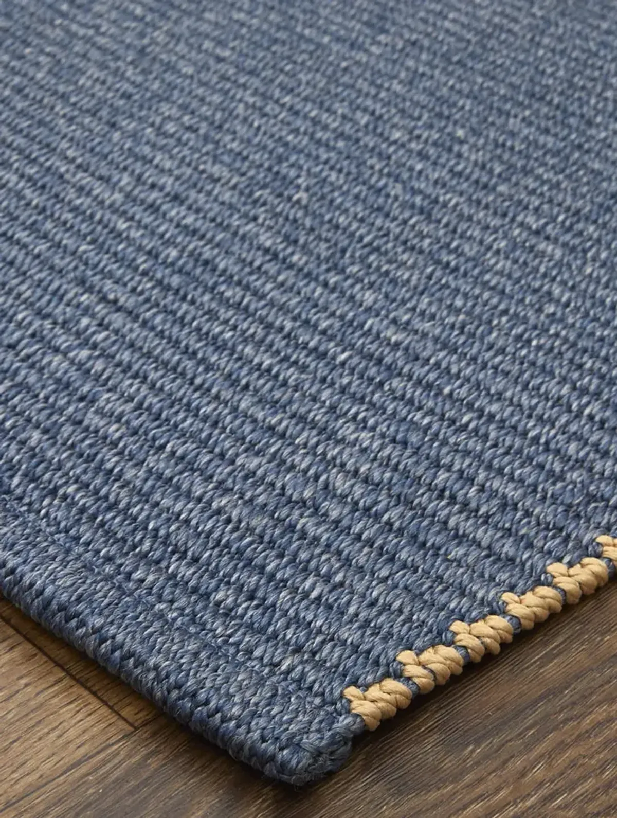 Theo 0827F 9' x 12' Blue/Tan Rug