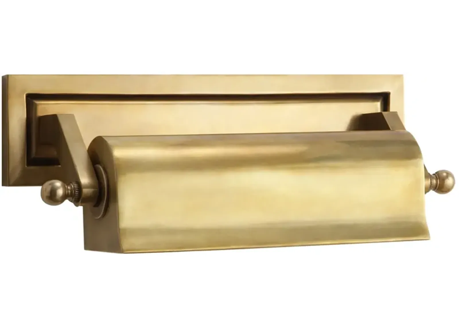 Library 10" Picture Light in Antique Brass