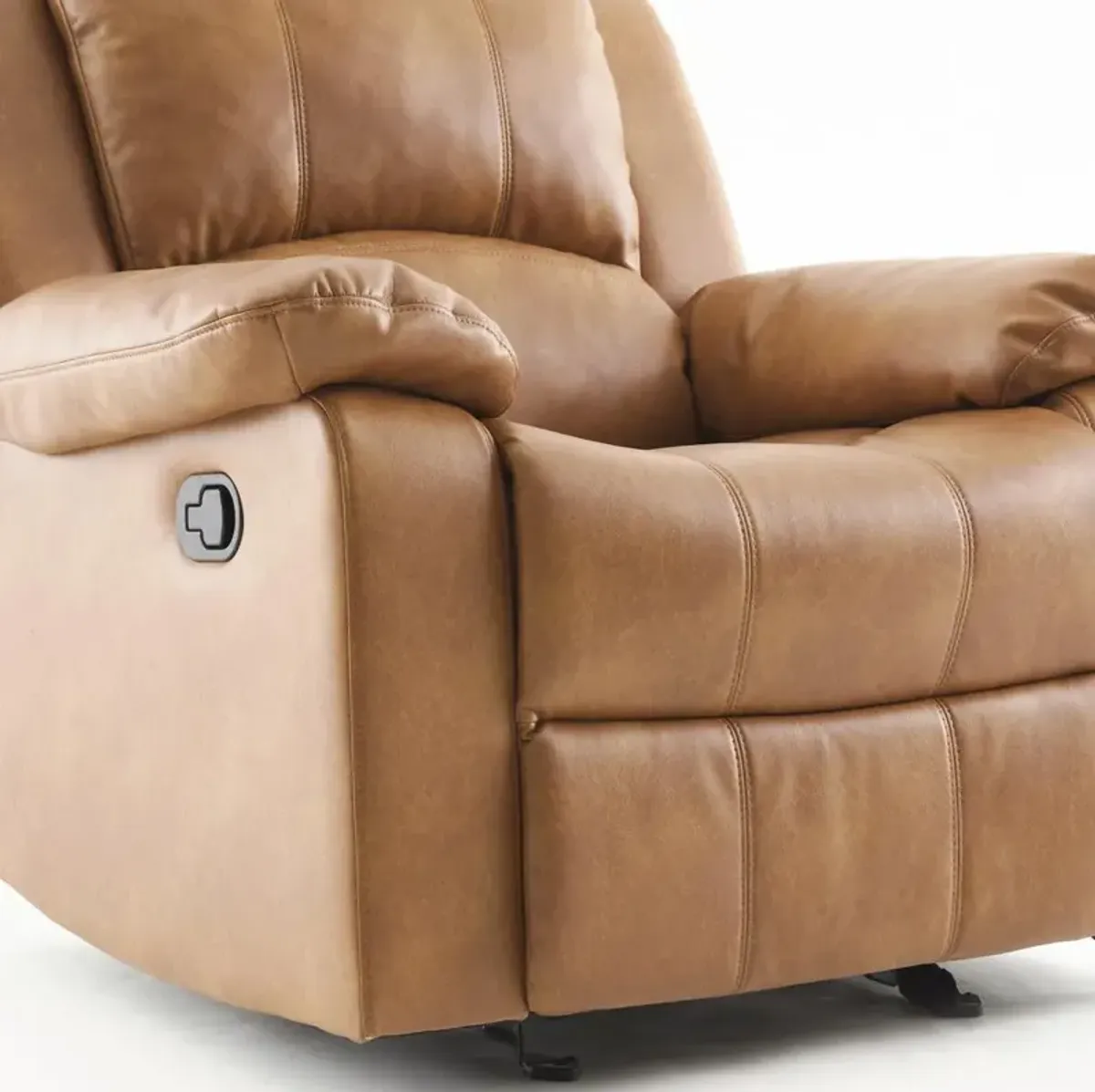 Comfort Pointe Clifton Saddle Leather Gel Glider Rocker Recliner