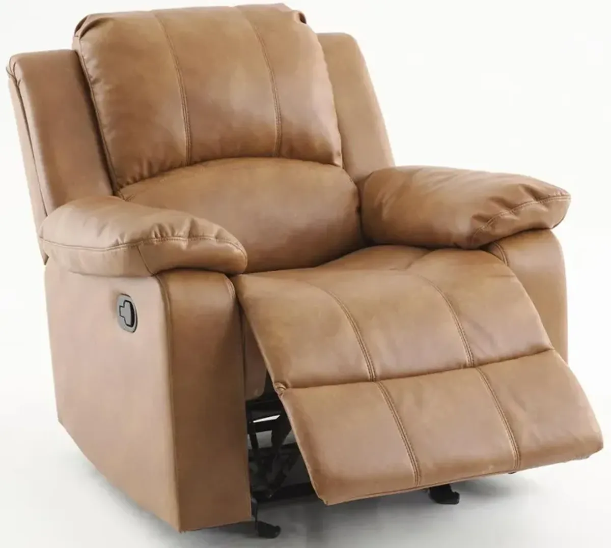 Comfort Pointe Clifton Saddle Leather Gel Glider Rocker Recliner