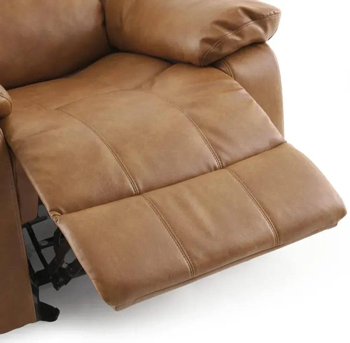 Comfort Pointe Clifton Saddle Leather Gel Glider Rocker Recliner