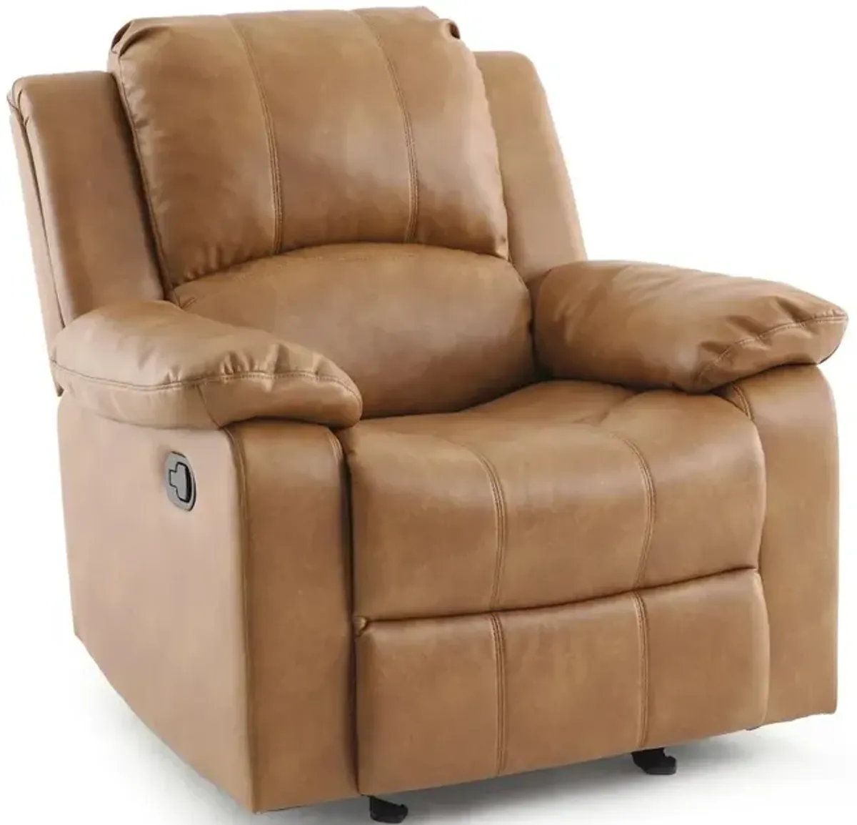 Comfort Pointe Clifton Saddle Leather Gel Glider Rocker Recliner