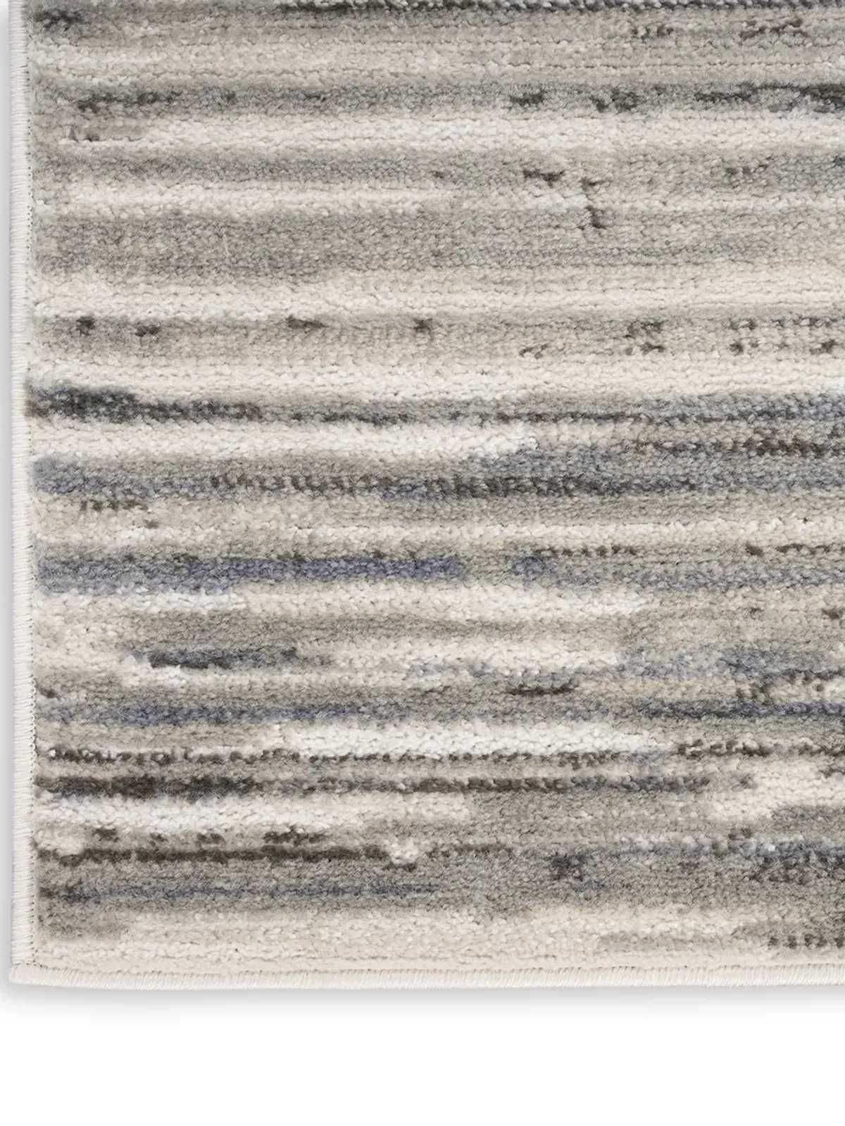 Serenity Home SRH03 Ivory/Gray/Blue 2'2" x 7'6" Rug
