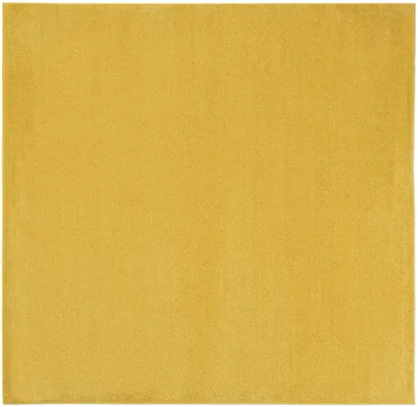 Nourison Essentials NRE01 Yellow 5' x Square Rug