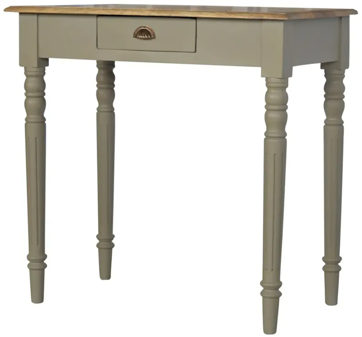 Hand Painted Solid Wood 1 Drawer  Writing Desk