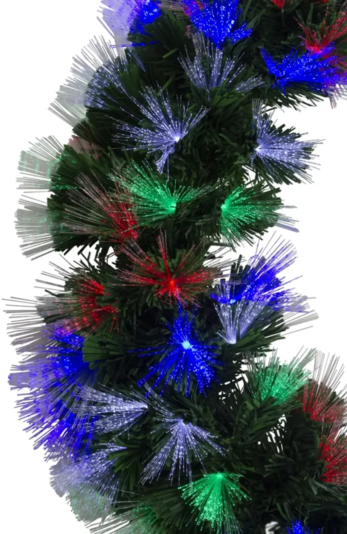 24" Multi-Function Coloring Changing Fiber Optic Artificial Pine Christmas Wreath