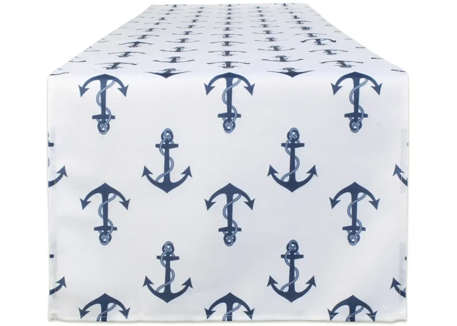 72" Outdoor Table Runner with Anchors Printed Design