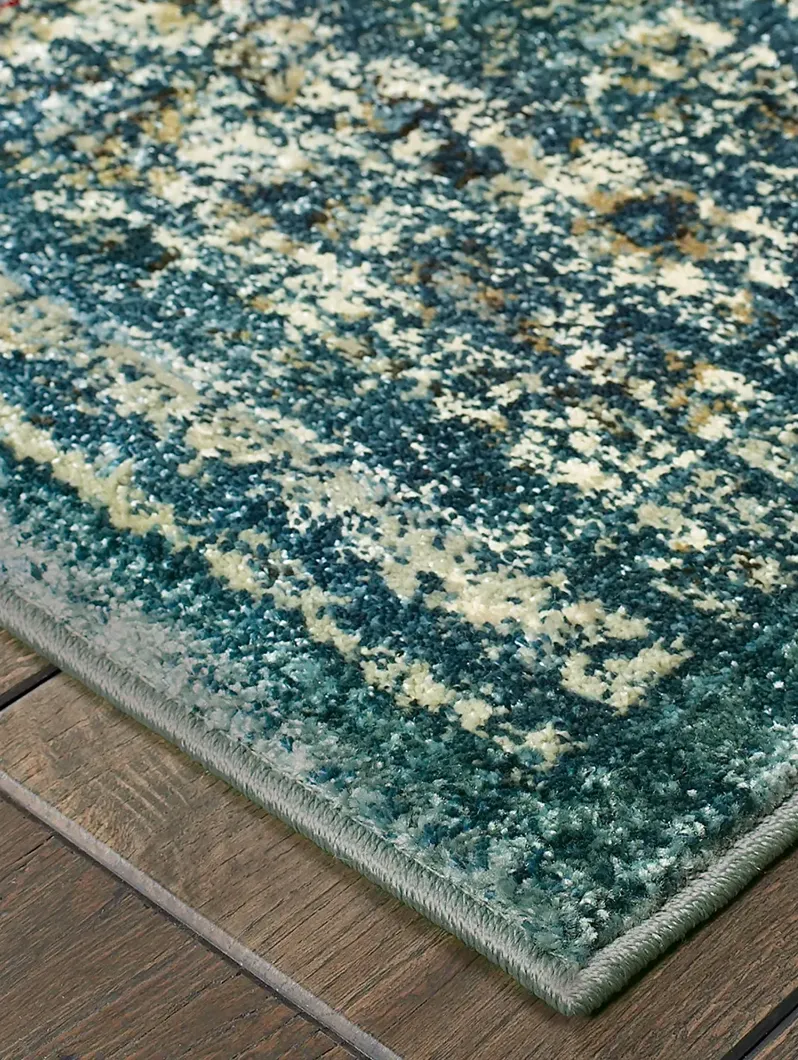 Empire 2'3" x 7'6" Blue Rug