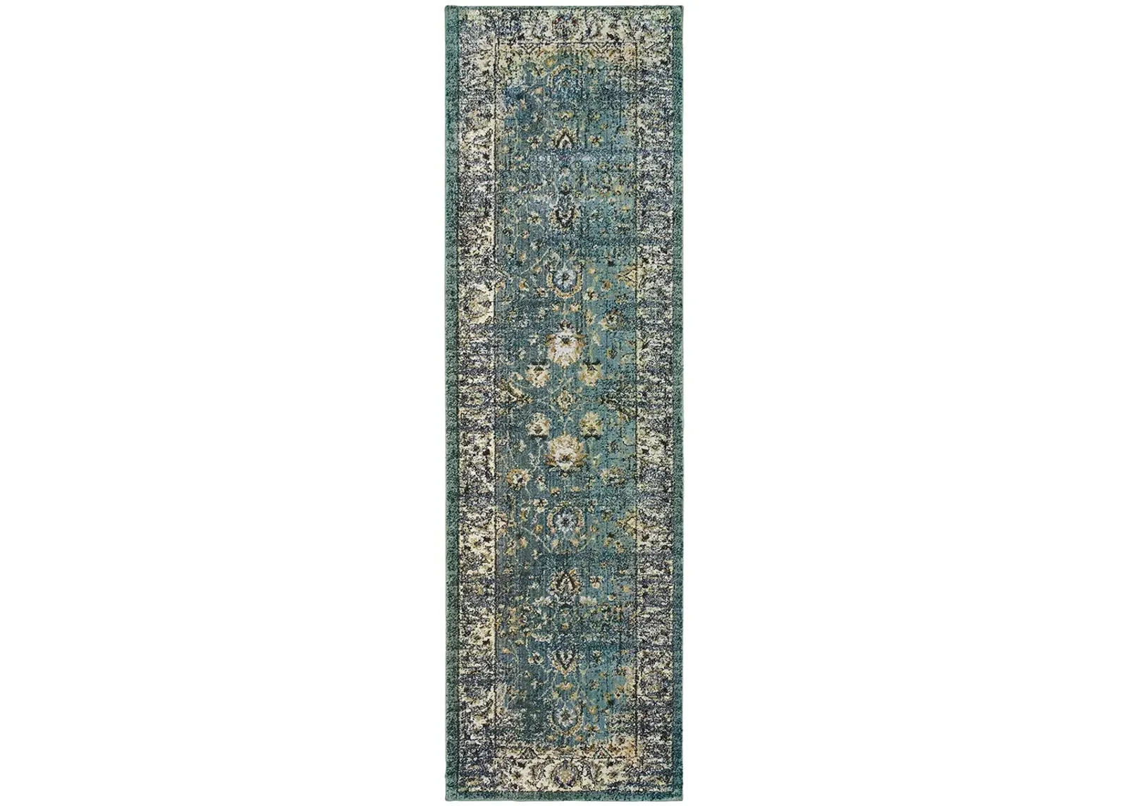 Empire 2'3" x 7'6" Blue Rug