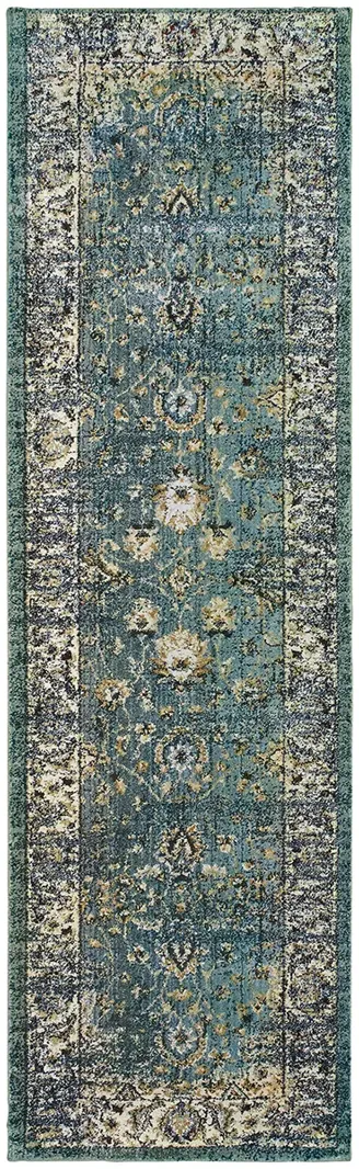 Empire 2'3" x 7'6" Blue Rug