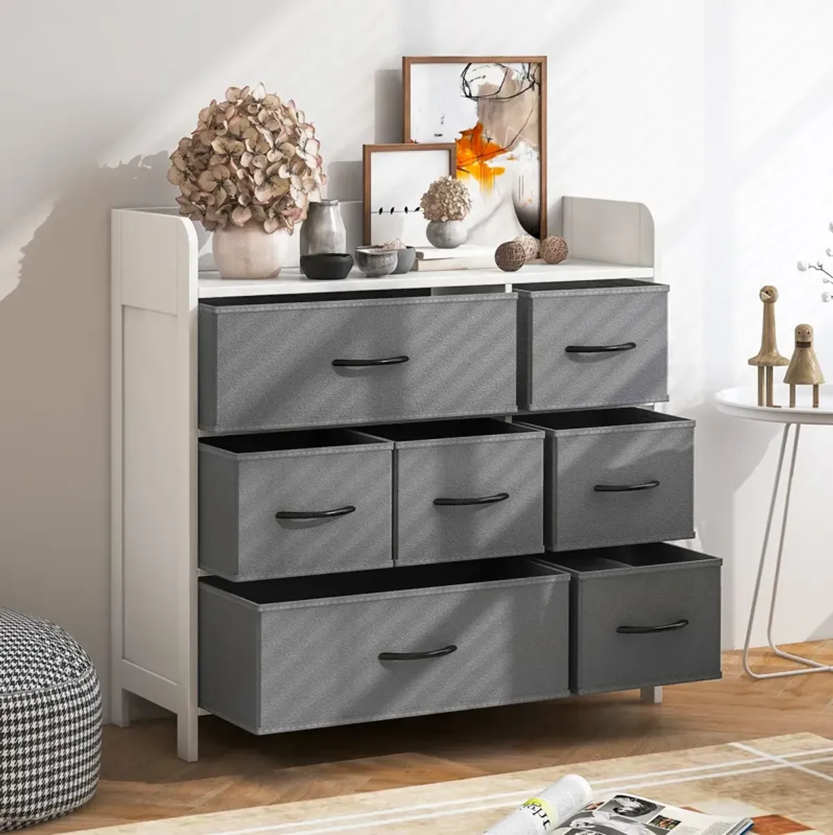 Fabric Dresser with 7 Drawers for Bedroom