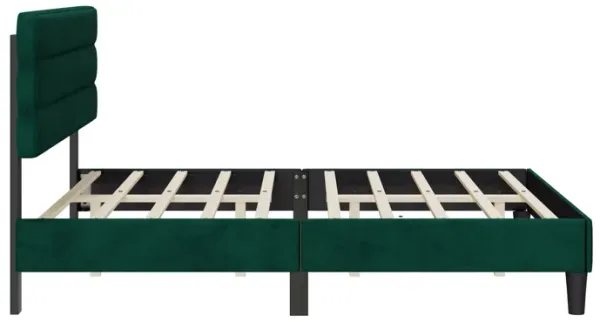 Streamdale Sturdy Queen Bed Frame with Headboard, Green