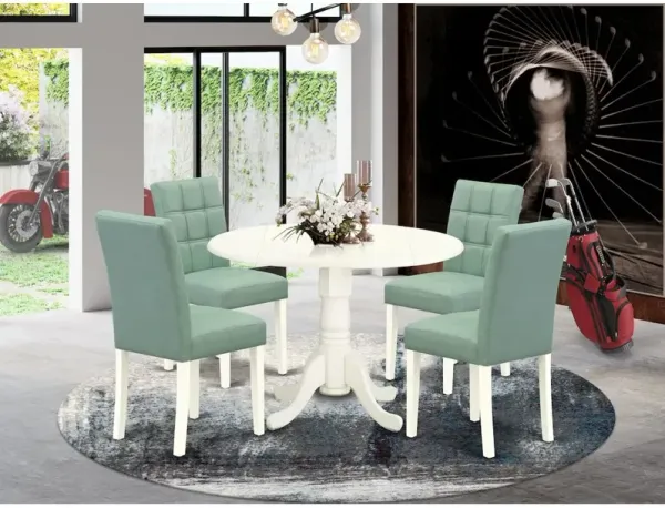 5 Piece Mid Century Dining Set consists A Mid Century Modern Dining Table