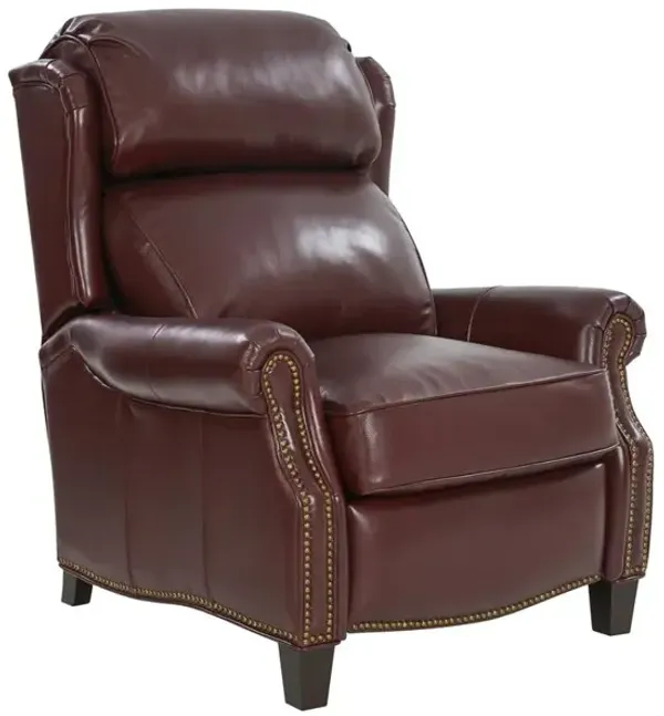 Barcalounger Meade Recliner, Marisol Cabernet / All Leather