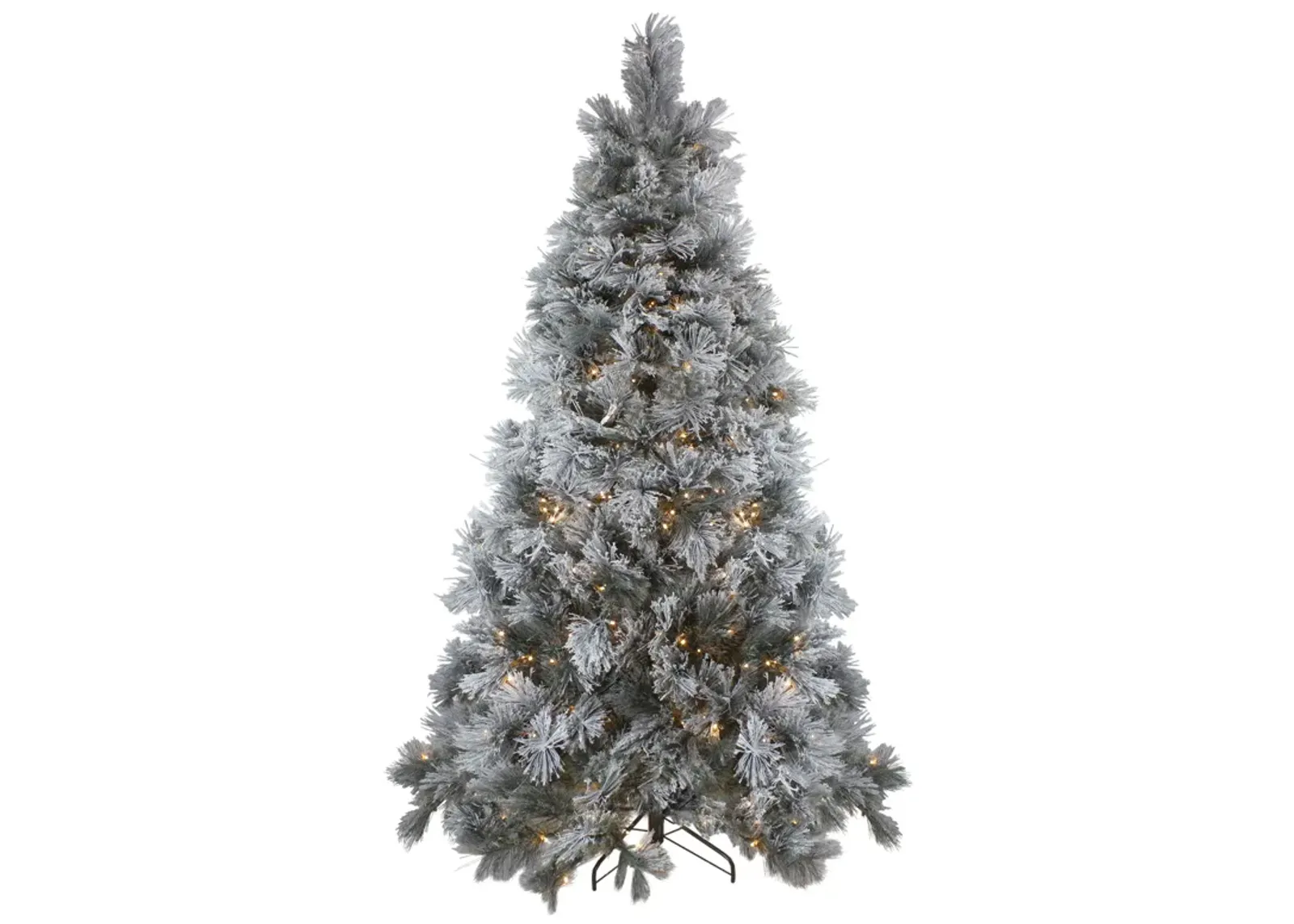 7.5' Pre-Lit Full Black Spruce Artificial Christmas Tree - Clear LED Lights