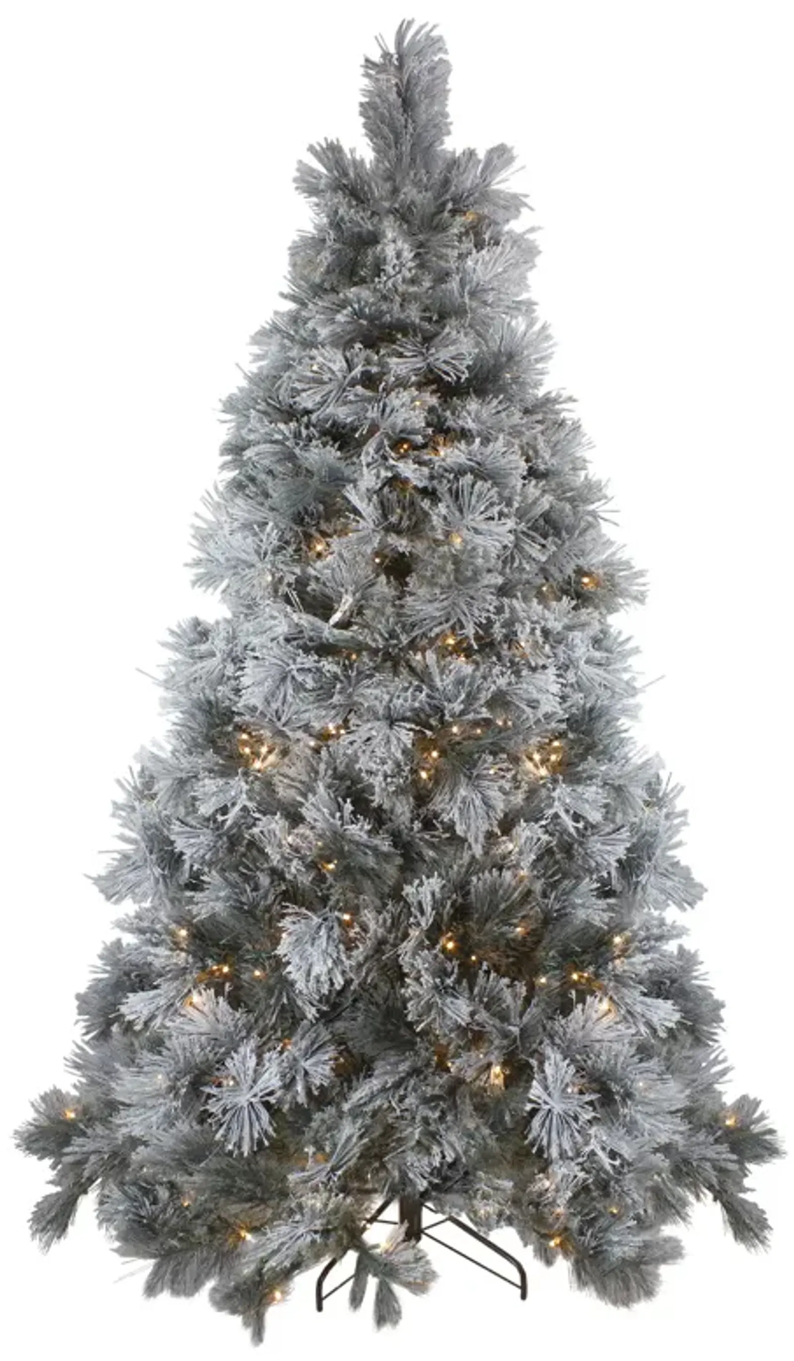 7.5' Pre-Lit Full Black Spruce Artificial Christmas Tree - Clear LED Lights