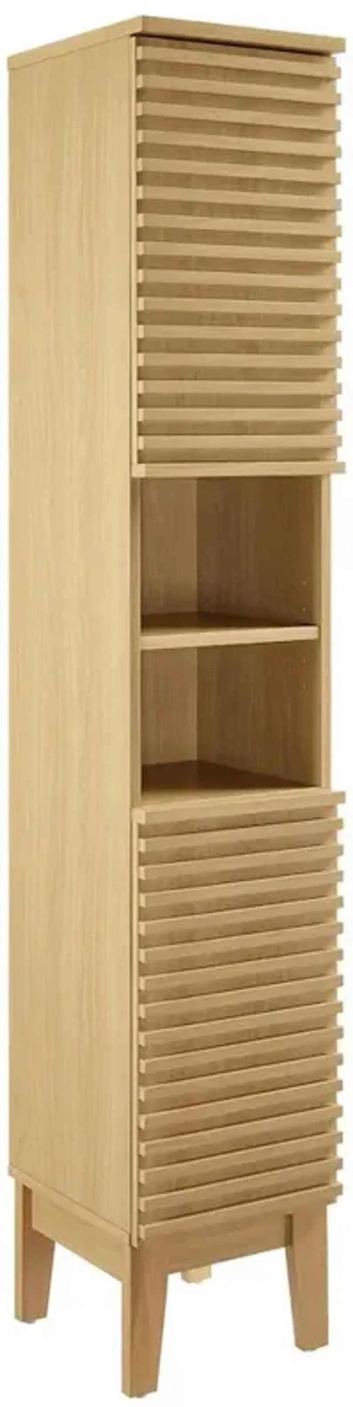 Modway Render Tall Narrow Bathroom Storage Cabinet