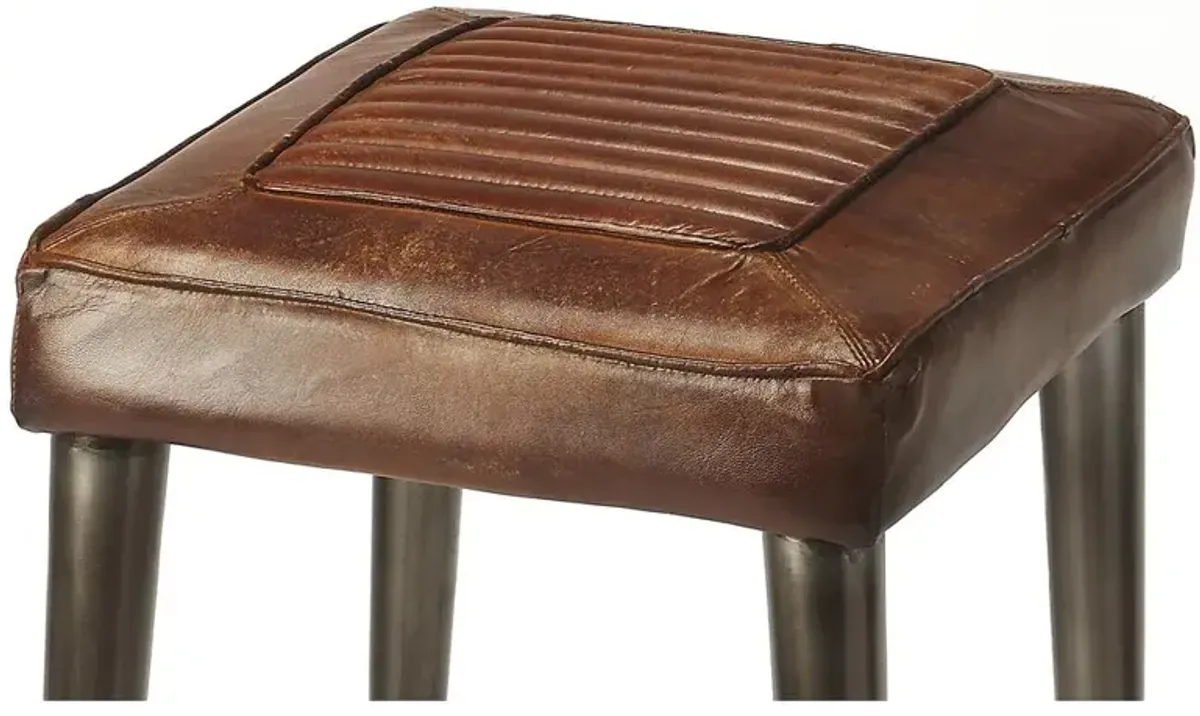 Belen Kox Rustic Leather Bar Stool, Belen Kox