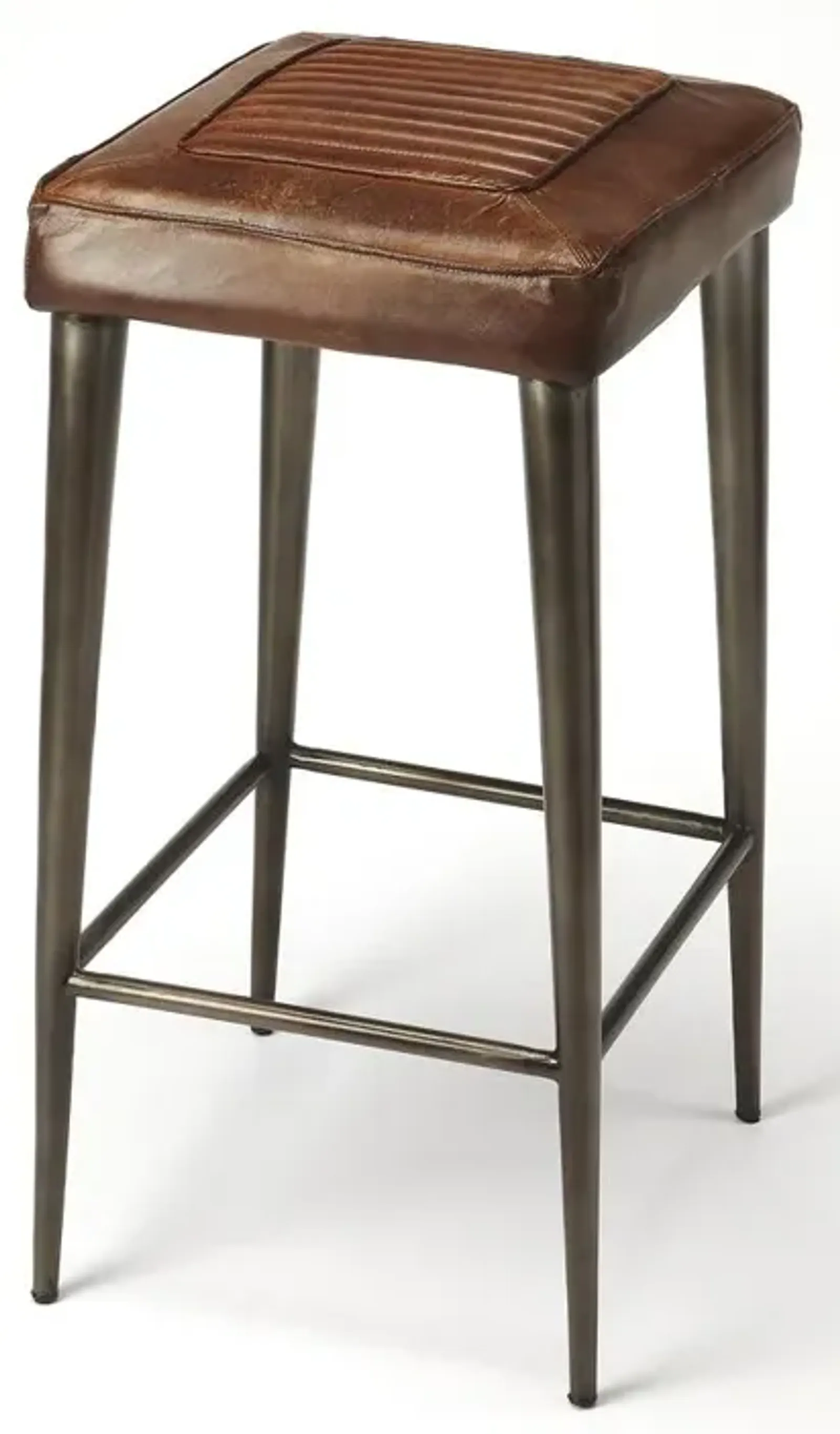 Belen Kox Rustic Leather Bar Stool, Belen Kox