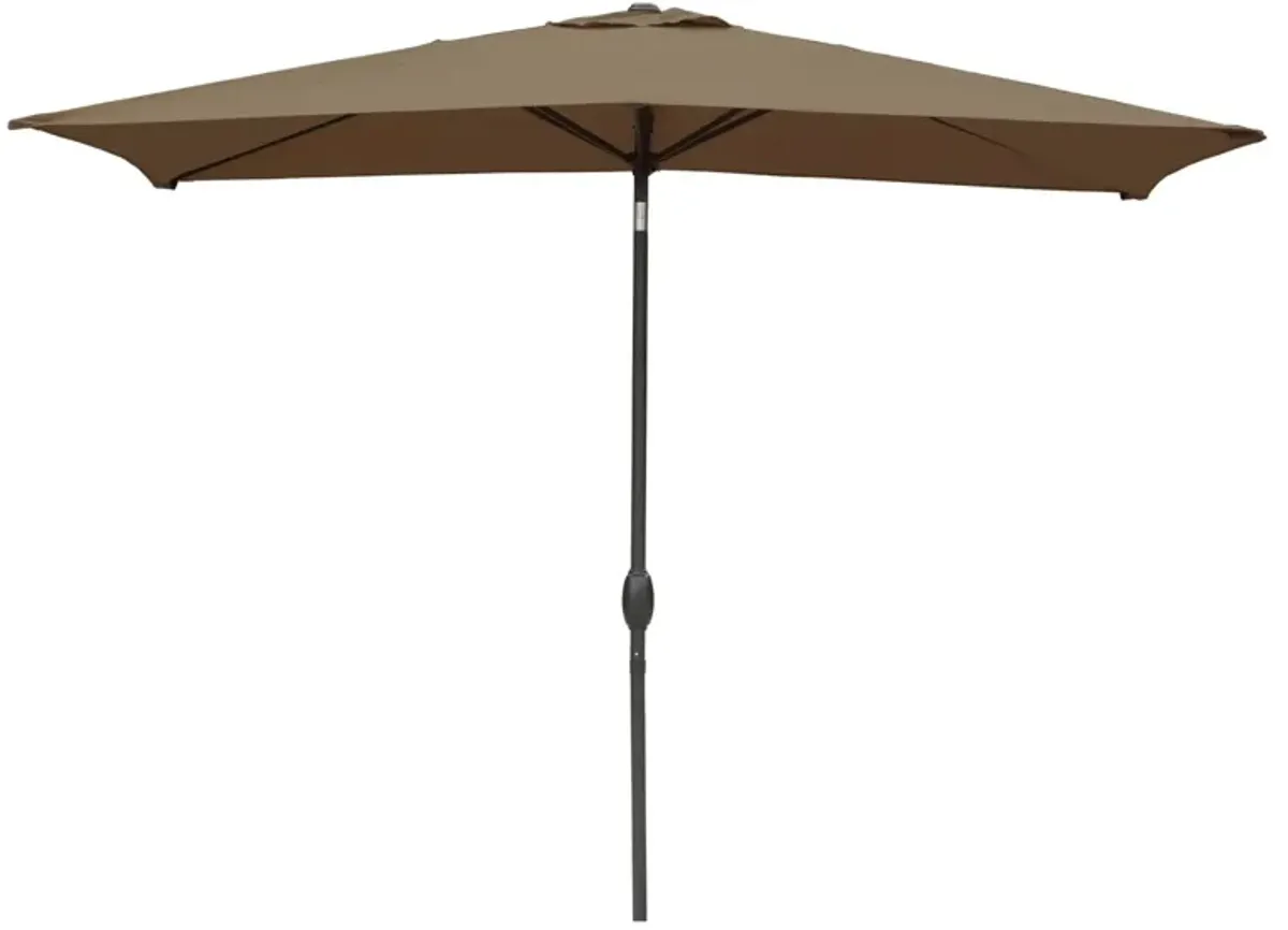 MONDAWE 10ft Rectangular Outdoor Patio Umbrella with Tilt and Crank