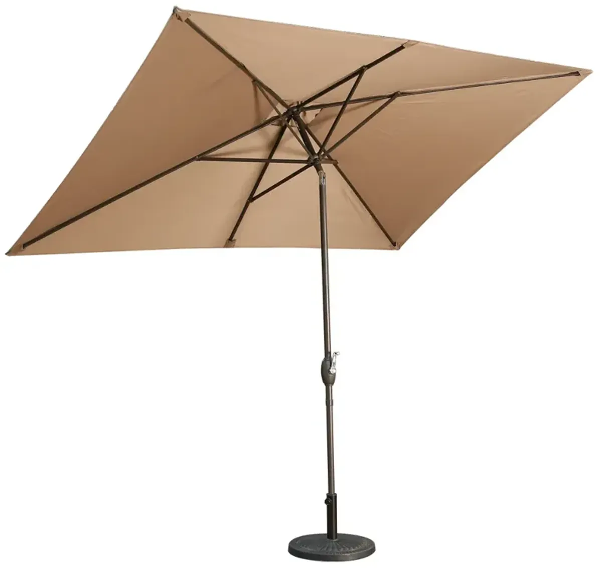 MONDAWE 10ft Rectangular Outdoor Patio Umbrella with Tilt and Crank